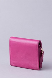 Lakeland Leather Cranberry Small Leather Flapover Purse - Image 2 of 5