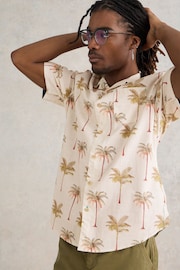 White Stuff Natural Palm Tree Printed Shirt - Image 1 of 7