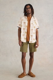 White Stuff Natural Palm Tree Printed Shirt - Image 3 of 7