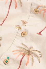 White Stuff Natural Palm Tree Printed Shirt - Image 7 of 7