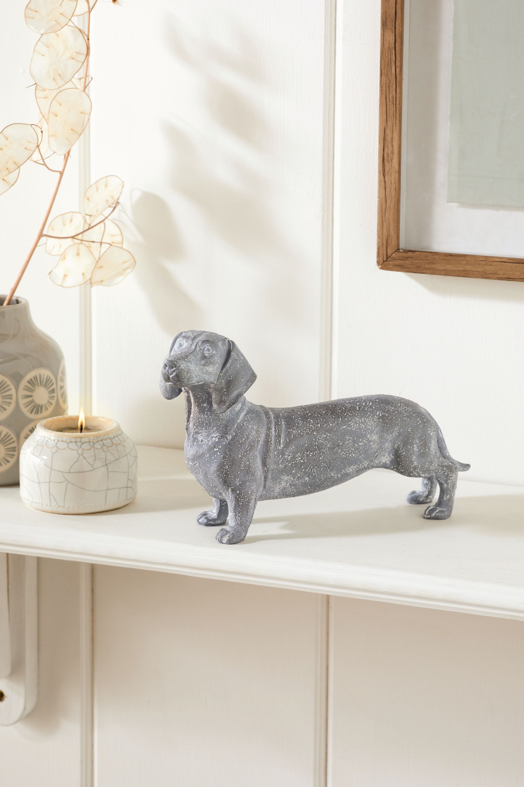 Buy Grey Daphne the Dachshund Ornament from the Next UK online shop