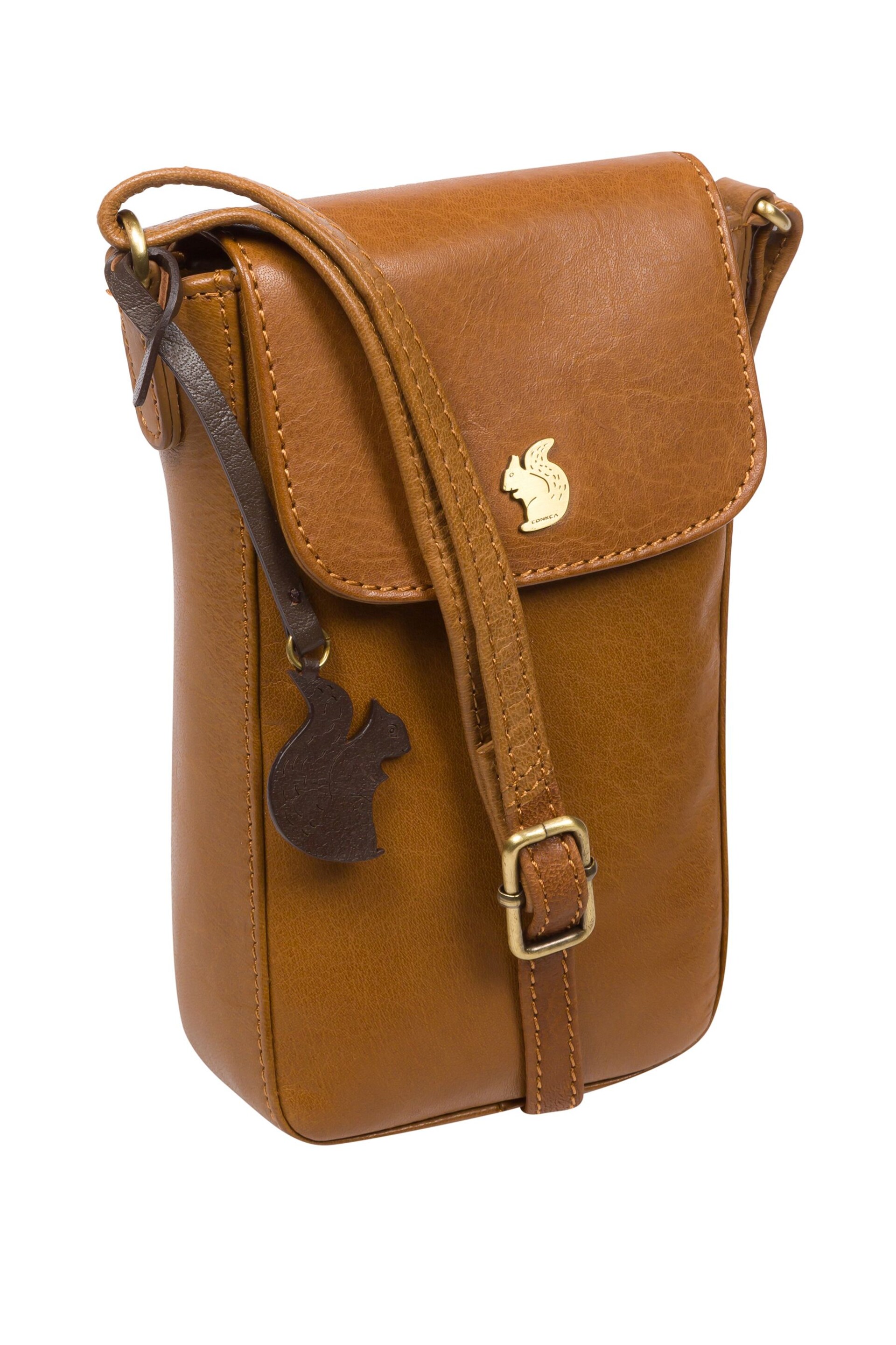 Conkca Buzz Leather Cross-Body Phone Bag - Image 5 of 5