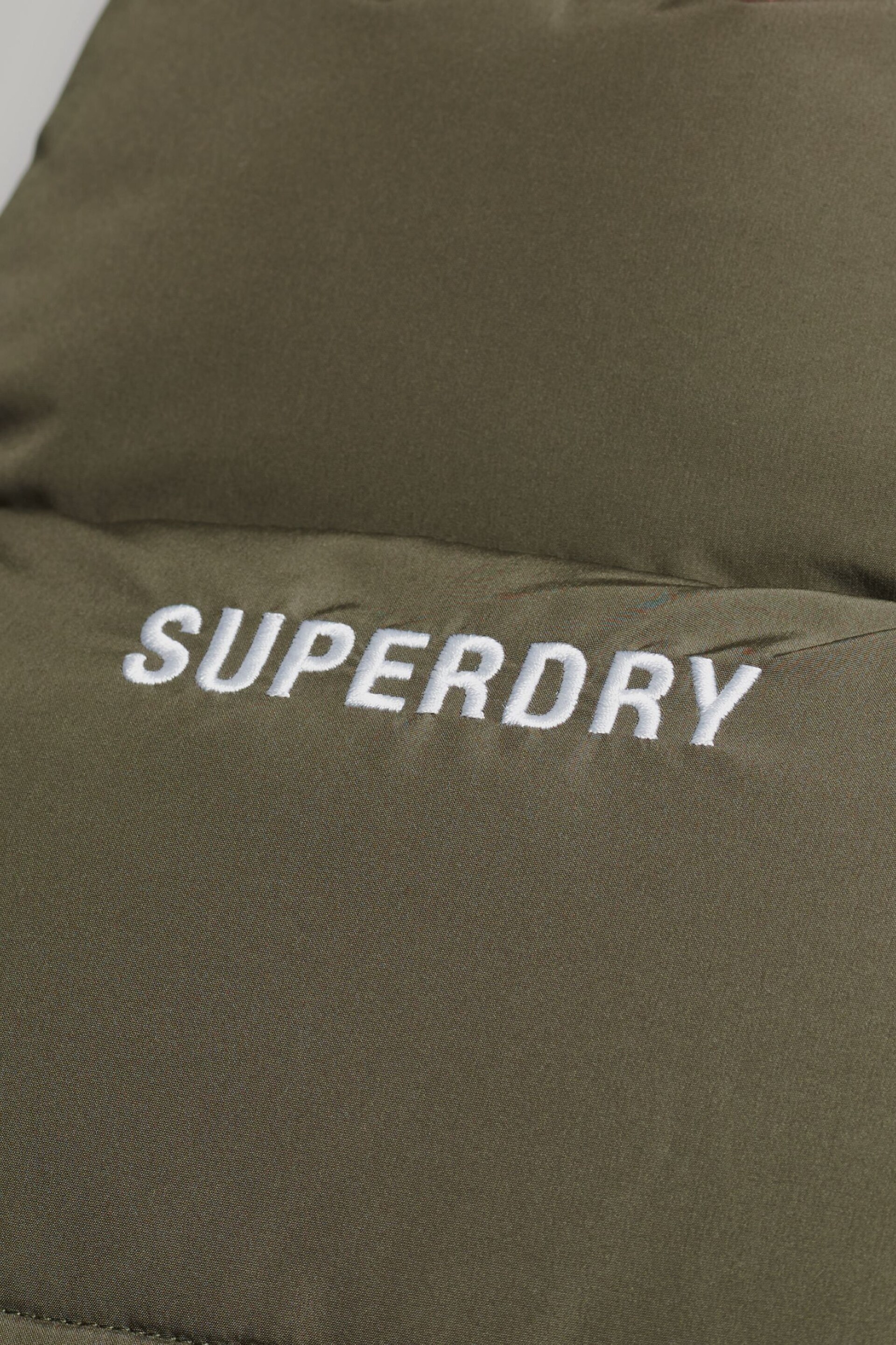 Superdry Green Sports Padded Gilet - Image 7 of 7