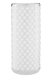 Fifty Five South White/Silver Renne Ceramic Umbrella Stand - Image 3 of 4