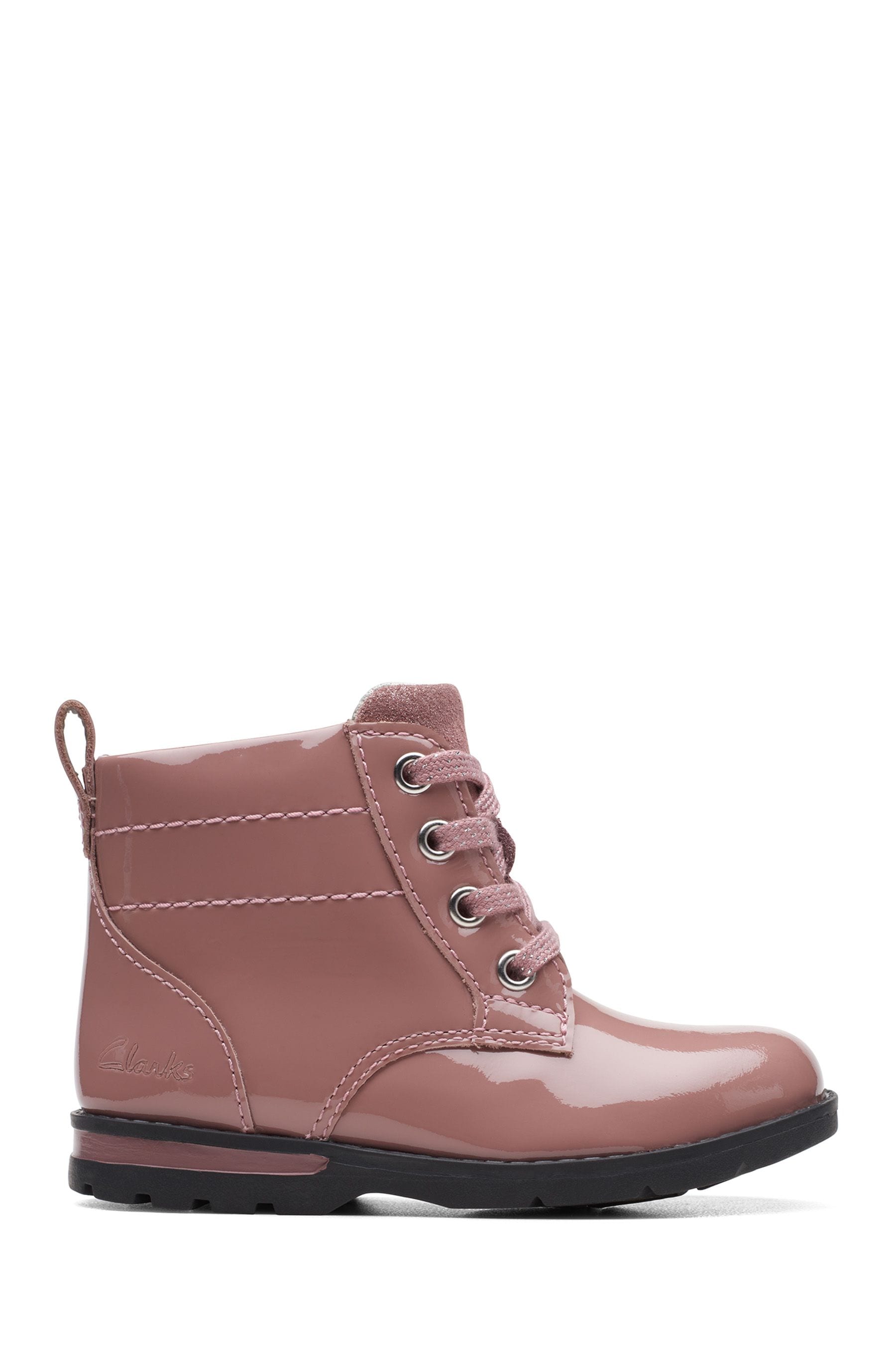 Buy Clarks Toddler Pink Multi Fit Patent Boots from Next Luxembourg