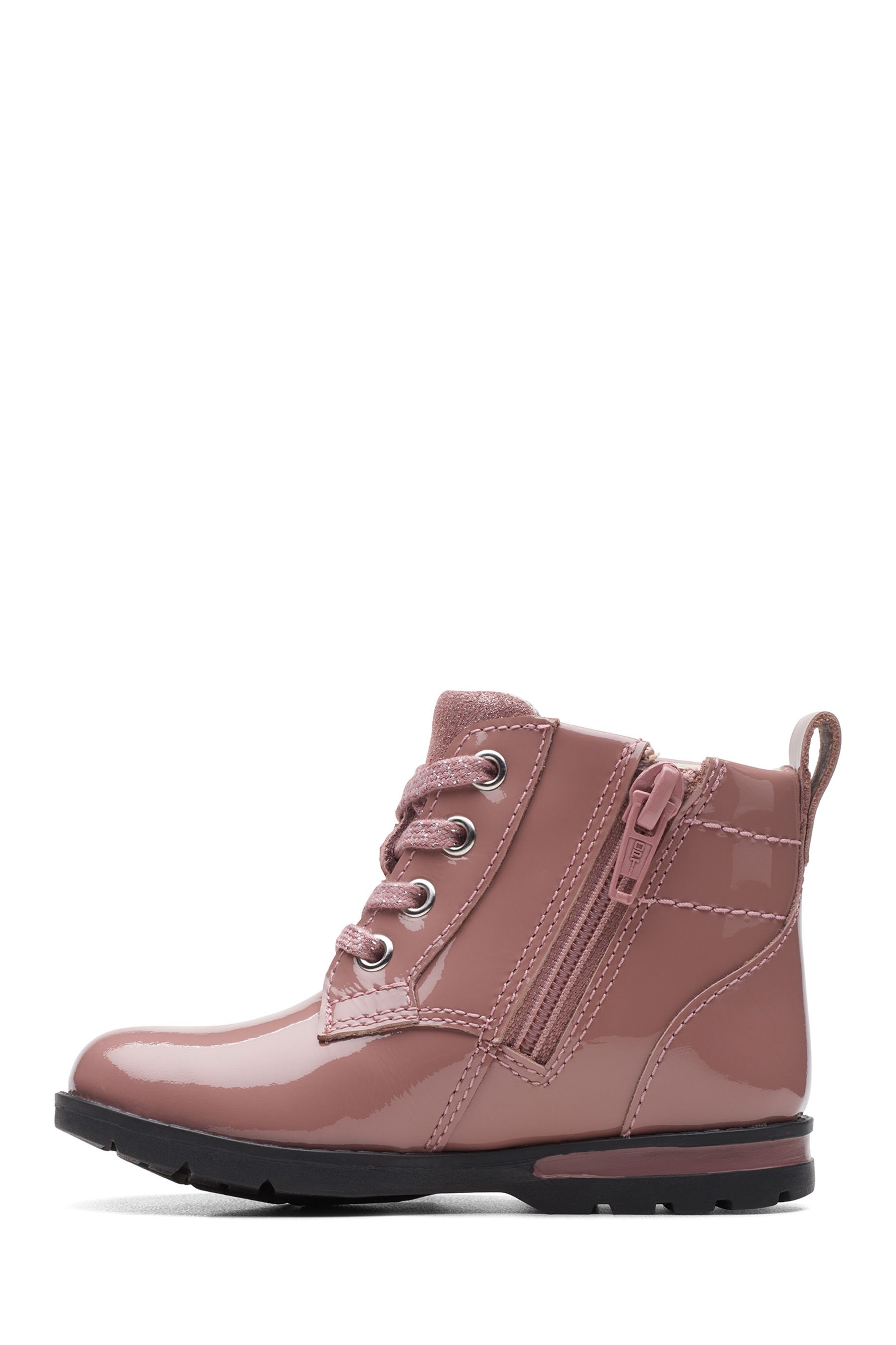 Buy Clarks Toddler Pink Multi Fit Patent Boots from Next Luxembourg