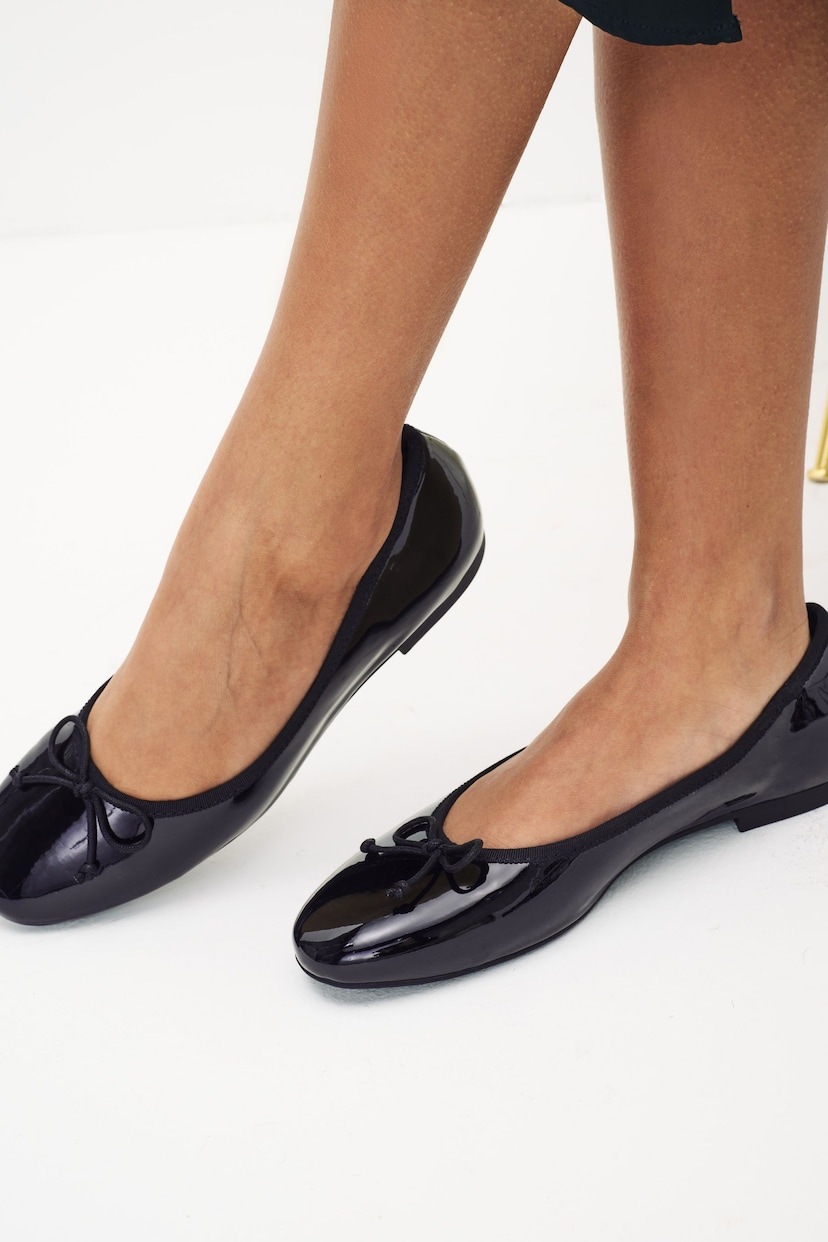 Black Regular/Wide Fit Forever Comfort® Ballerinas Shoes - Image 2 of 6