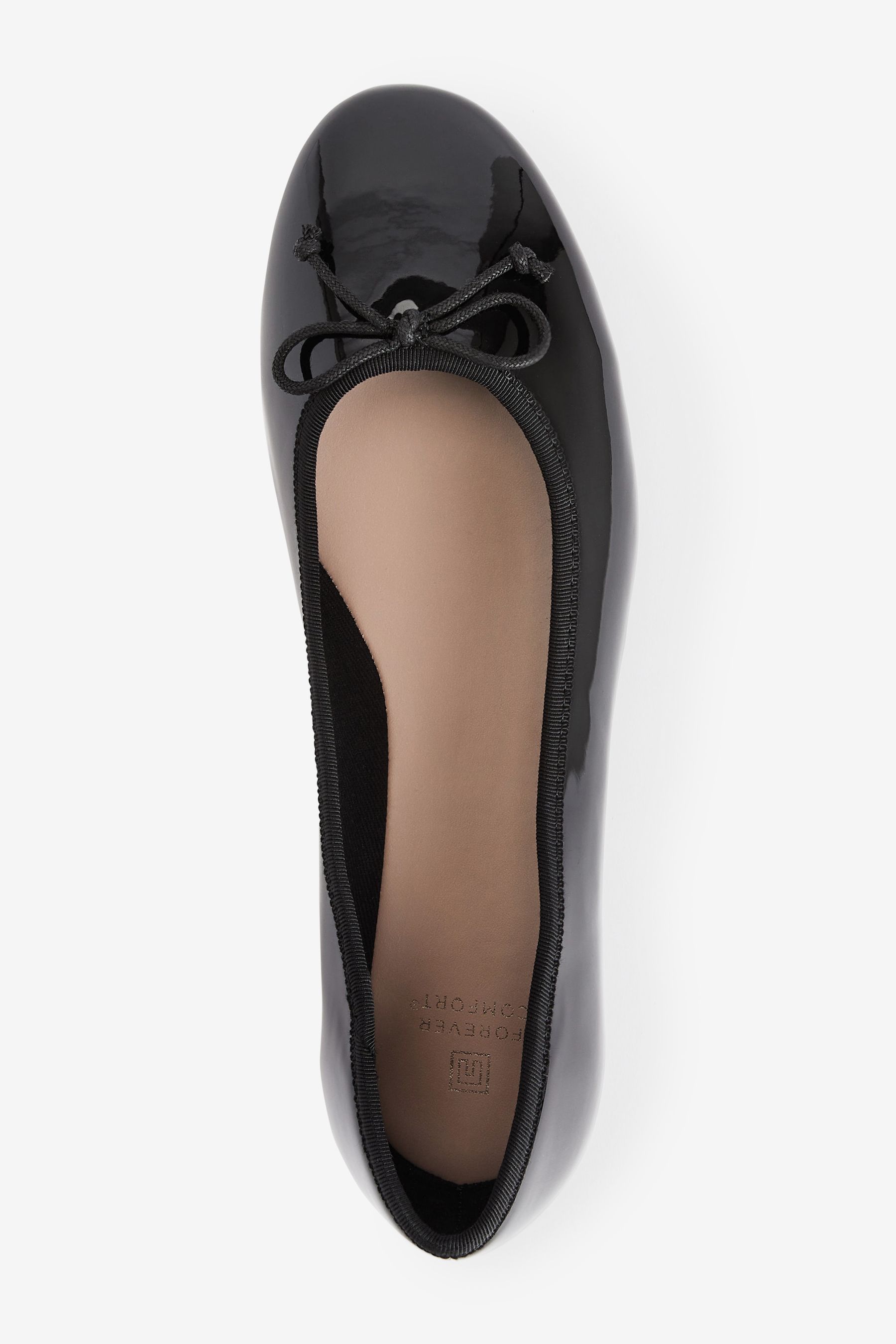 Wide fit black ballet pumps cheap
