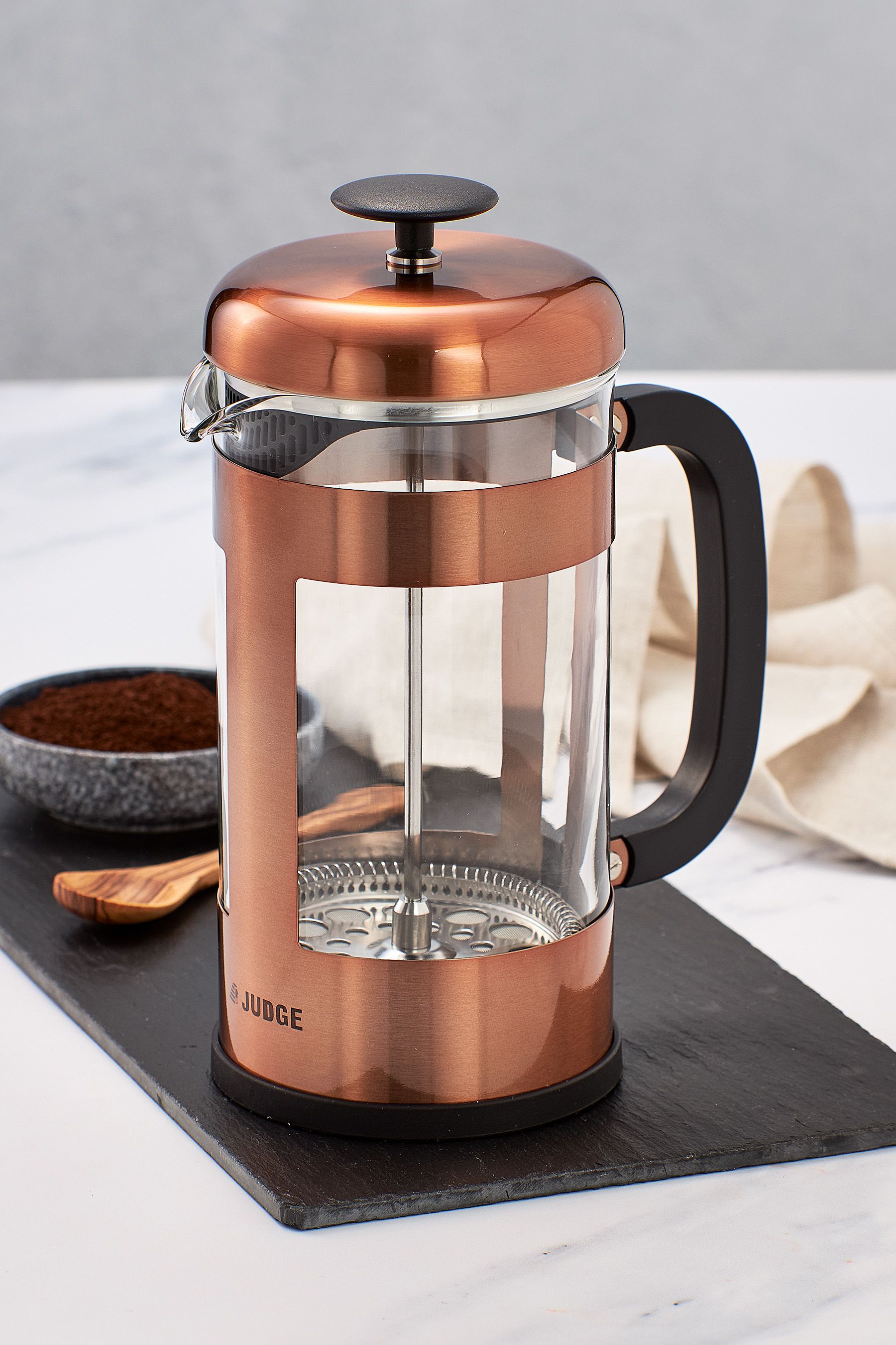 Buy Judge Copper 8 Cup Glass Cafetiere from Next Luxembourg