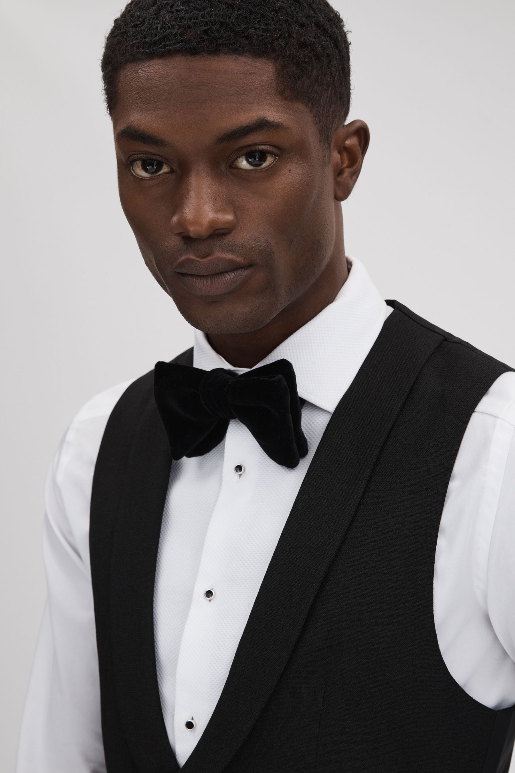 Buy Reiss Black Titanic Slim Fit Double Breasted Tuxedo Waistcoat from Next USA