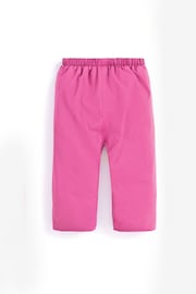 JoJo Maman Bébé Fuchsia Waterproof Fleece Lined Pull-Up Trousers - Image 1 of 2