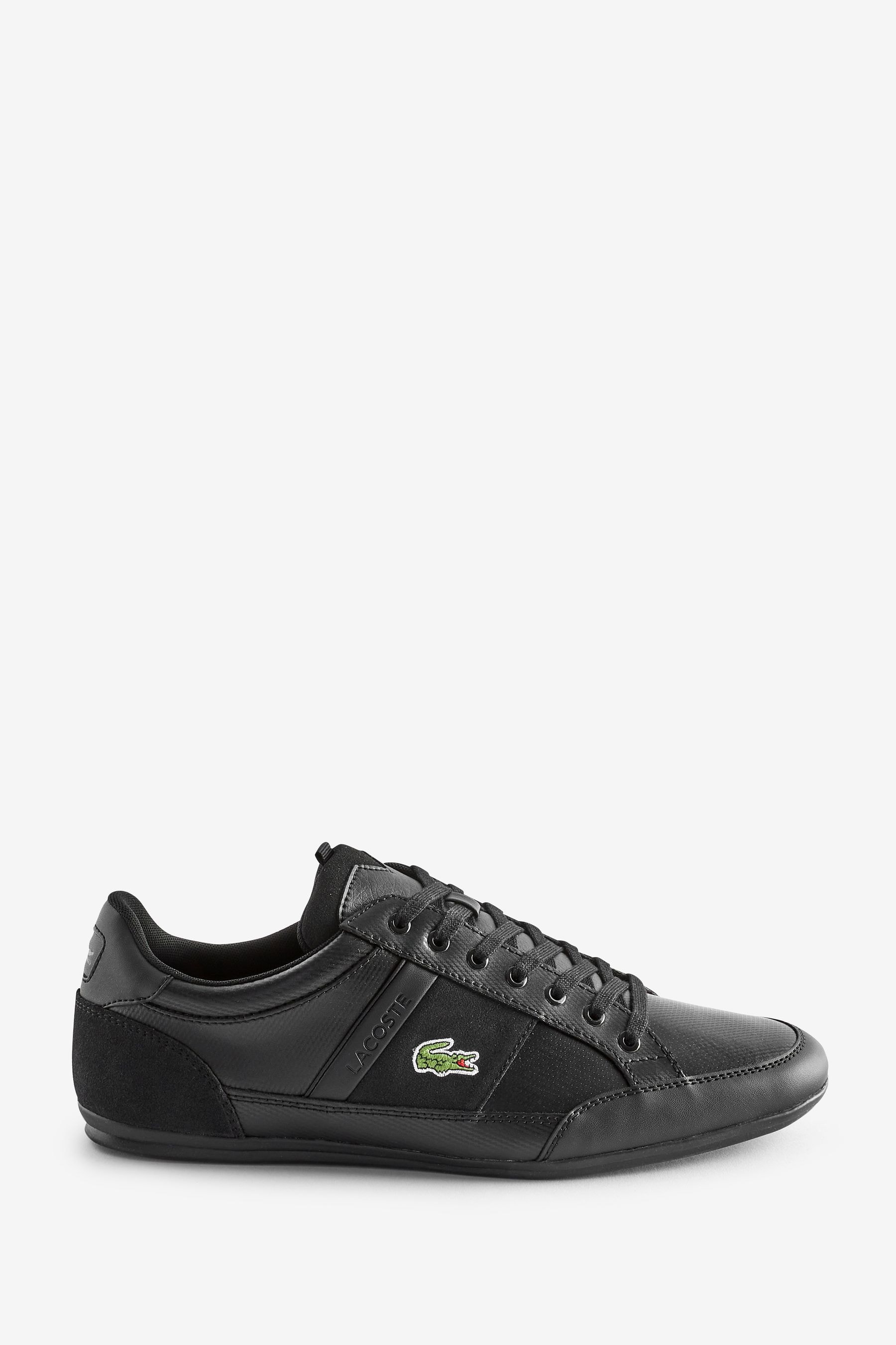 Lacoste chaymon trainers black hotsell