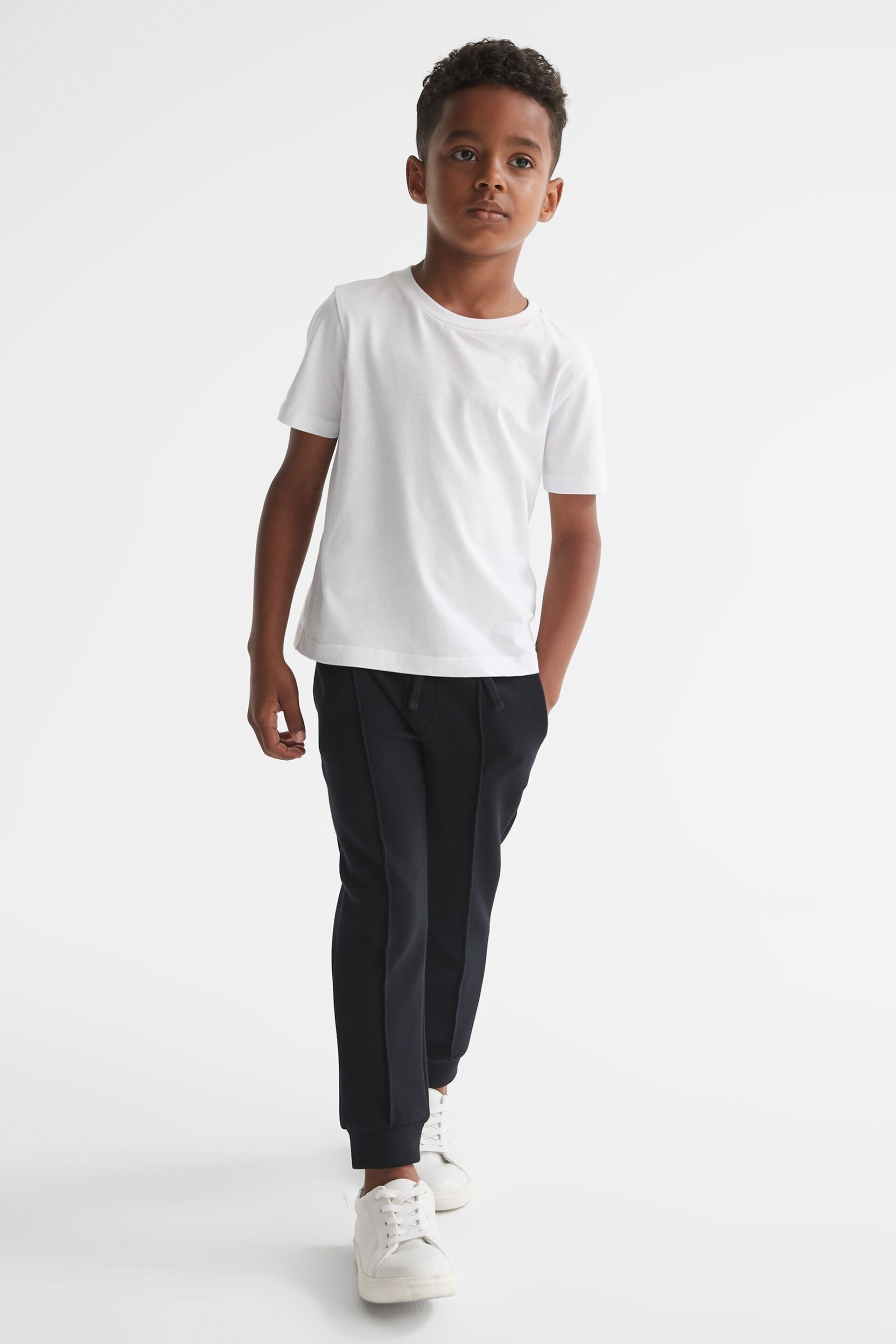 Reiss White Bless Junior Crew Neck T-Shirt - Image 6 of 7