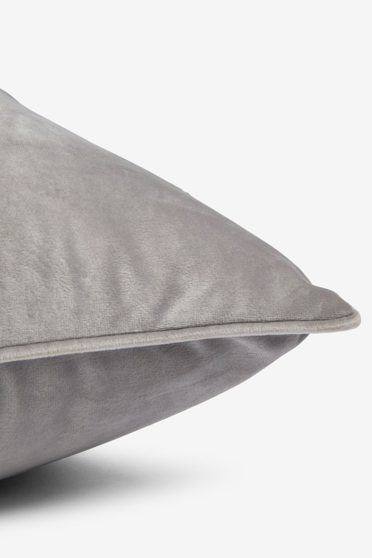 Silver 59 x 59cm Matte Velvet Cushion - Image 2 of 5