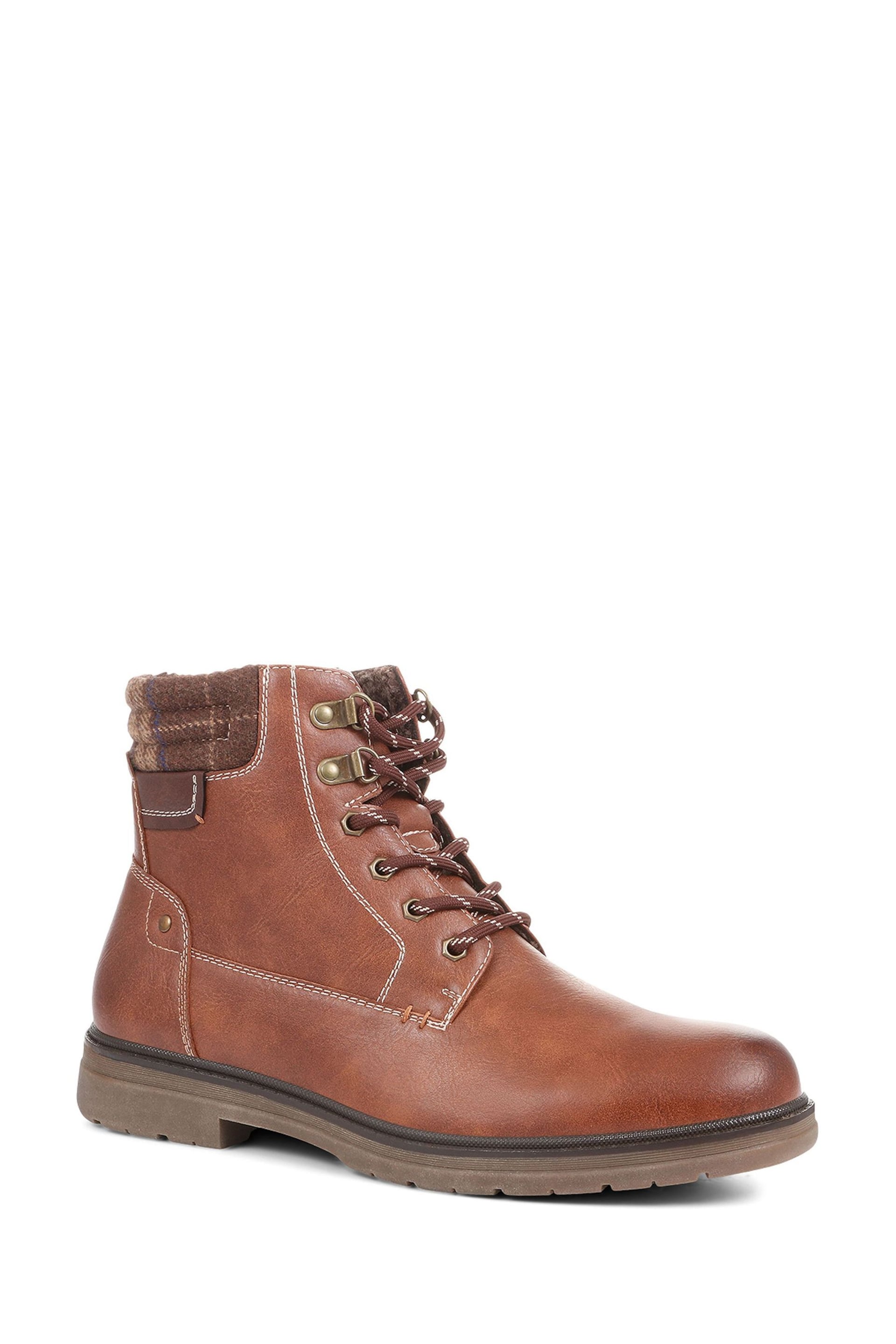 Pavers Natural Wide Fit Hiker Ankle Boots - Image 2 of 5