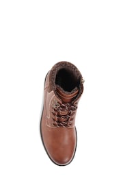 Pavers Natural Wide Fit Hiker Ankle Boots - Image 4 of 5