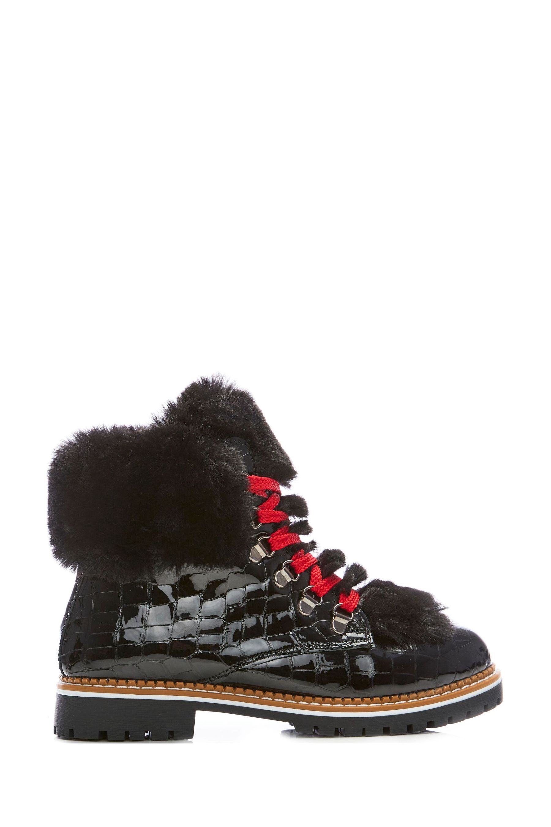 Moda in pelle black boots outlet