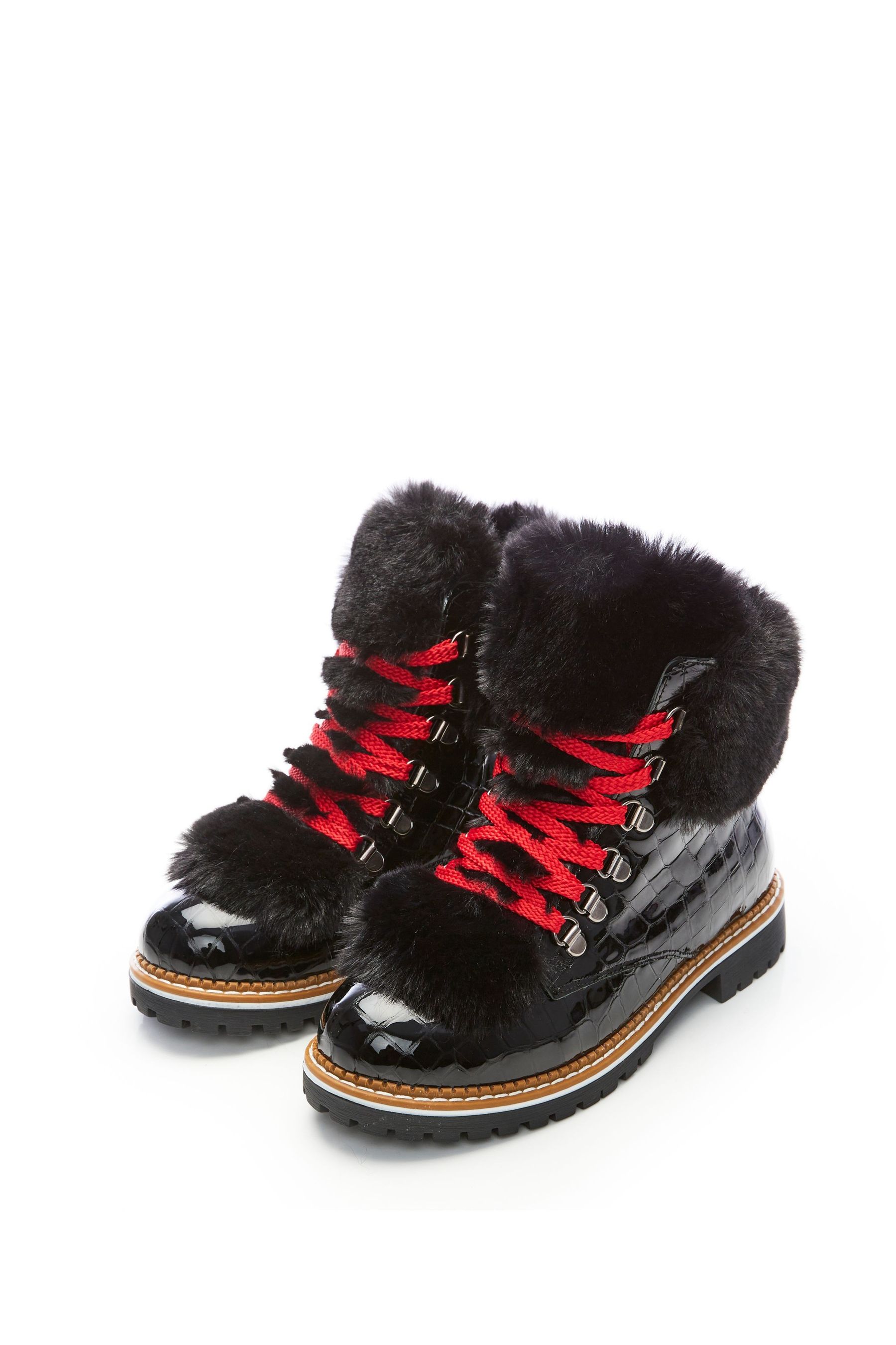 Fur tongue boots discount
