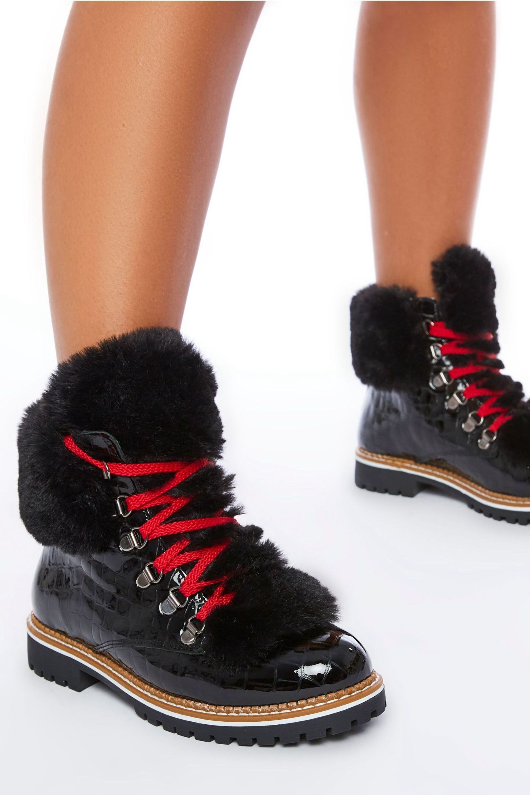 Boots with fur around the top clearance