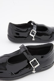 Black Patent School Leather T-Bar Shoes - Image 4 of 5