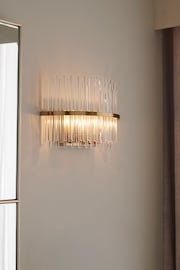 Lipsy Gold Flush Glass Wall Light - Image 4 of 9