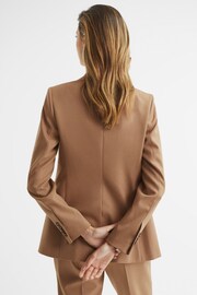 Reiss Camel Mara Single Breasted Blazer - Image 5 of 6