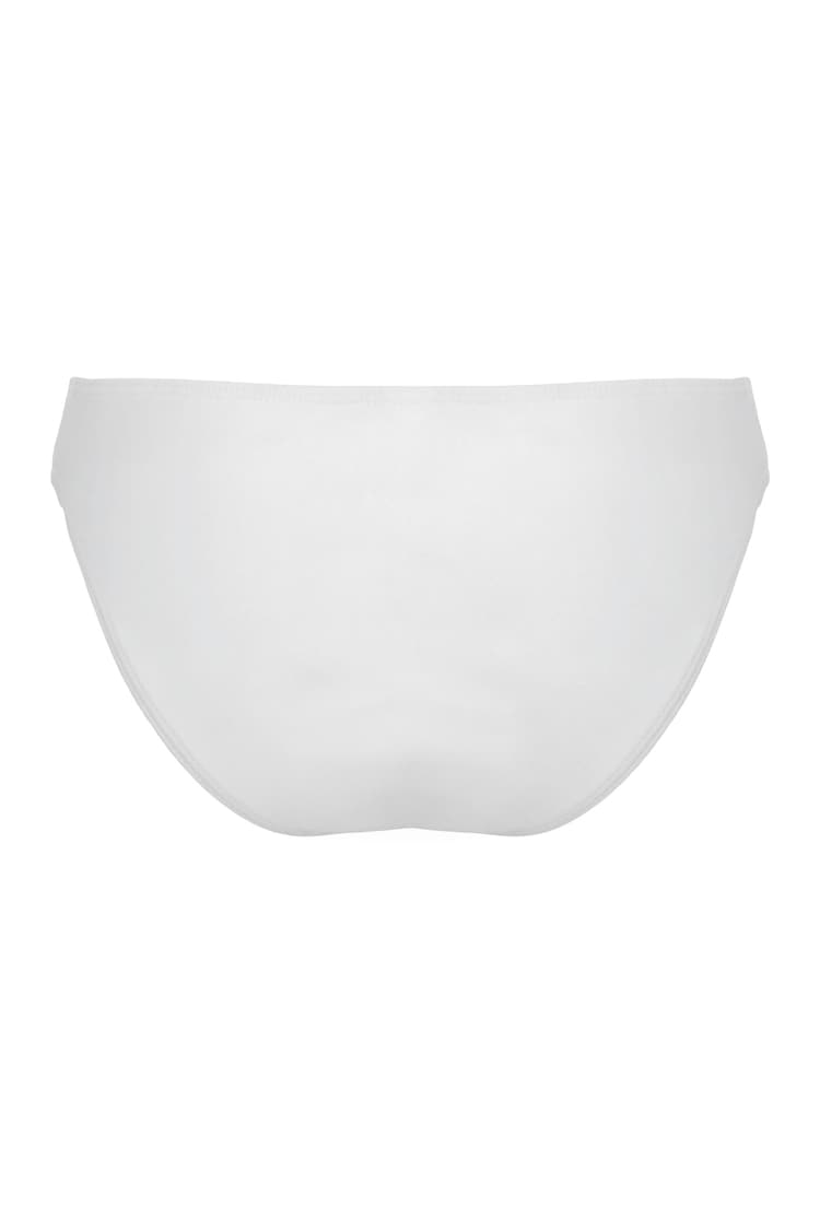 Pour Moi White Free Spirit Frill Waist Bikini Briefs - Image 5 of 5