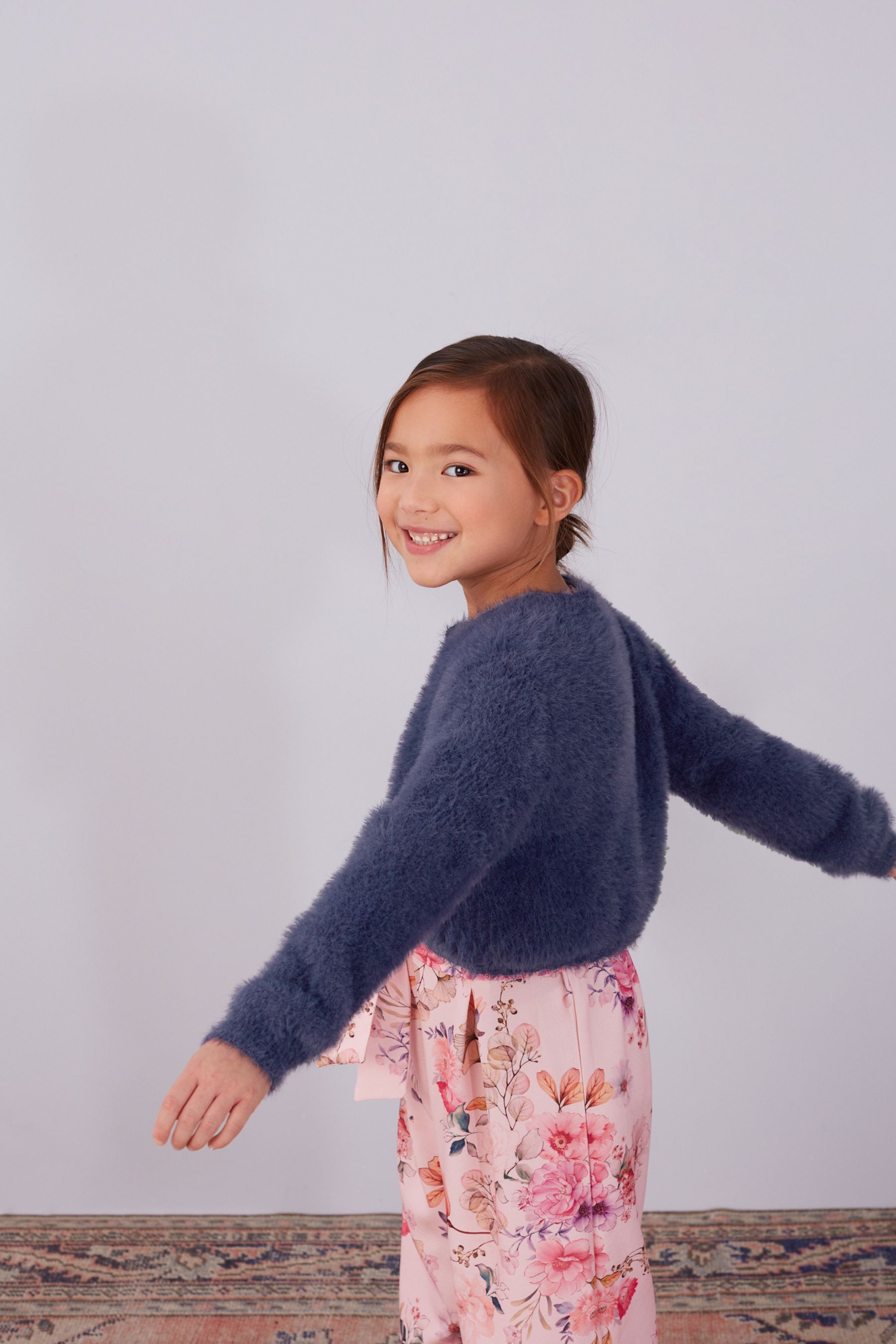 Buy Navy Fluffy Shrug Cardigan 12mths 16yrs from Next Slovakia
