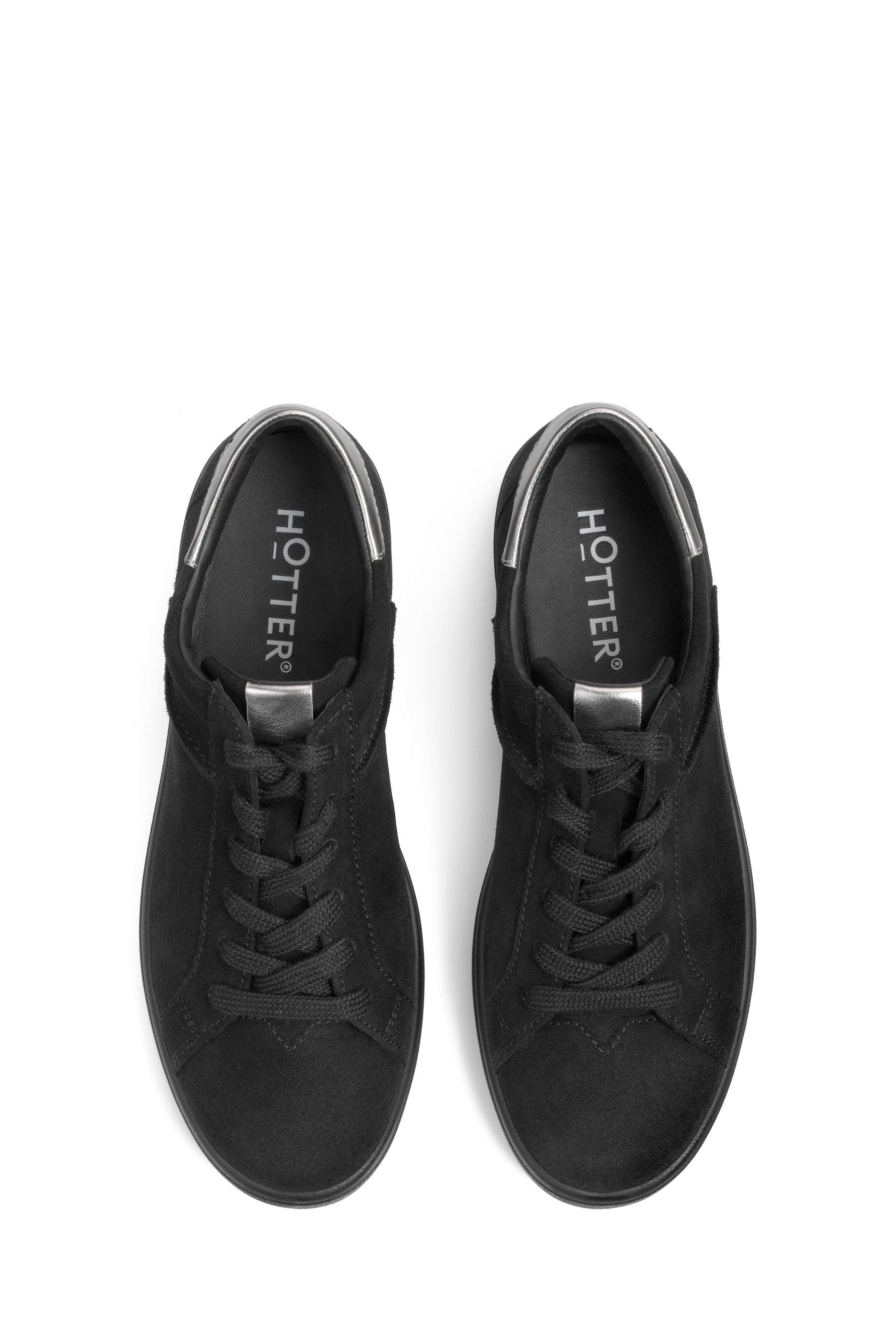 Buy Hotter Brisk Wide Fit Black Lace Up Shoes from Next Luxembourg