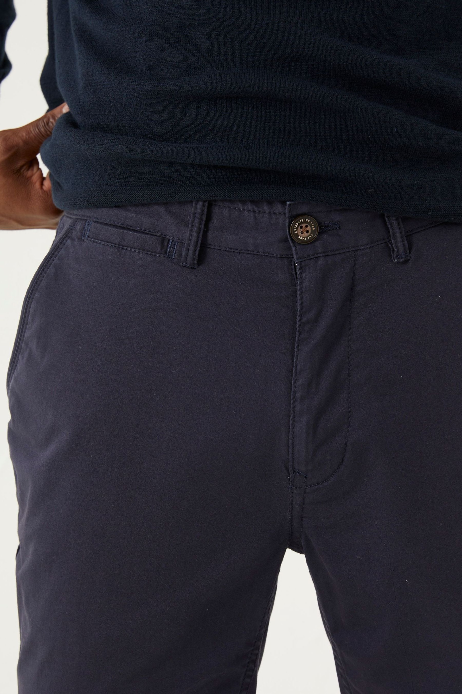 FatFace Blue Slim Stretch Chinos - Image 3 of 4