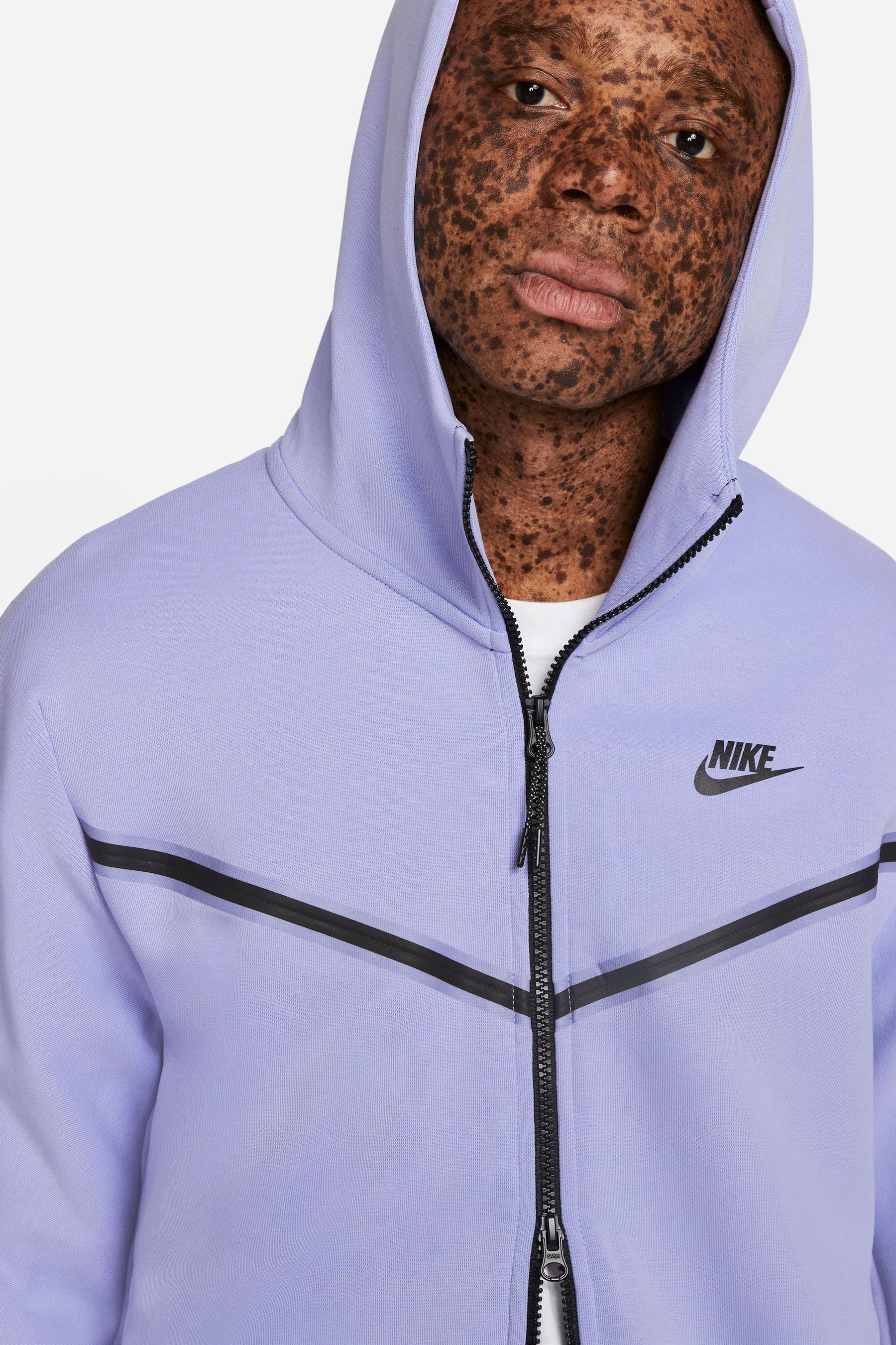 Buy Nike Lilac Purple Tech Fleece Zip Through Hoodie from Next Lithuania
