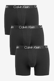 Calvin Klein Black Modern Structure Boxer Briefs 3 Pack - Image 1 of 5