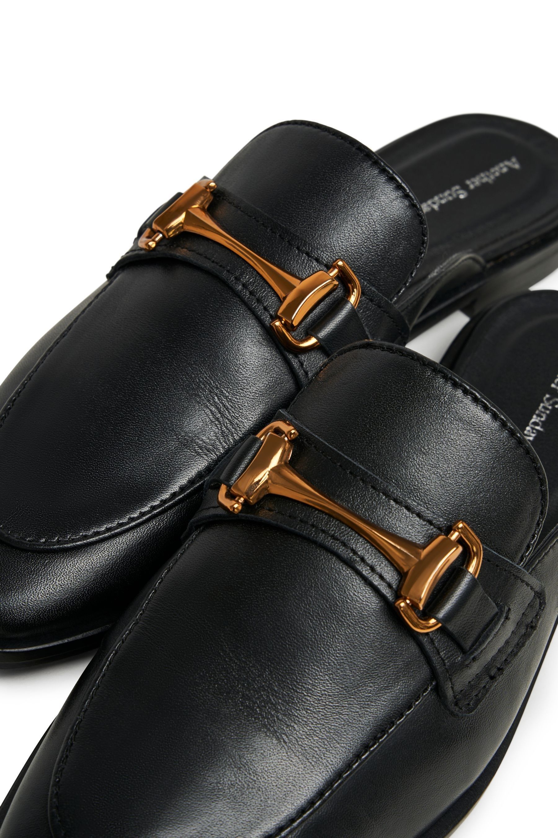 Loafers gold buckle online