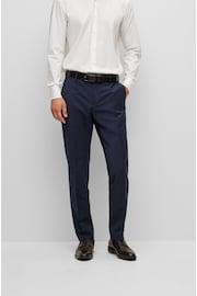 BOSS Blue Slim Fit Suit :Trousers - Image 1 of 7