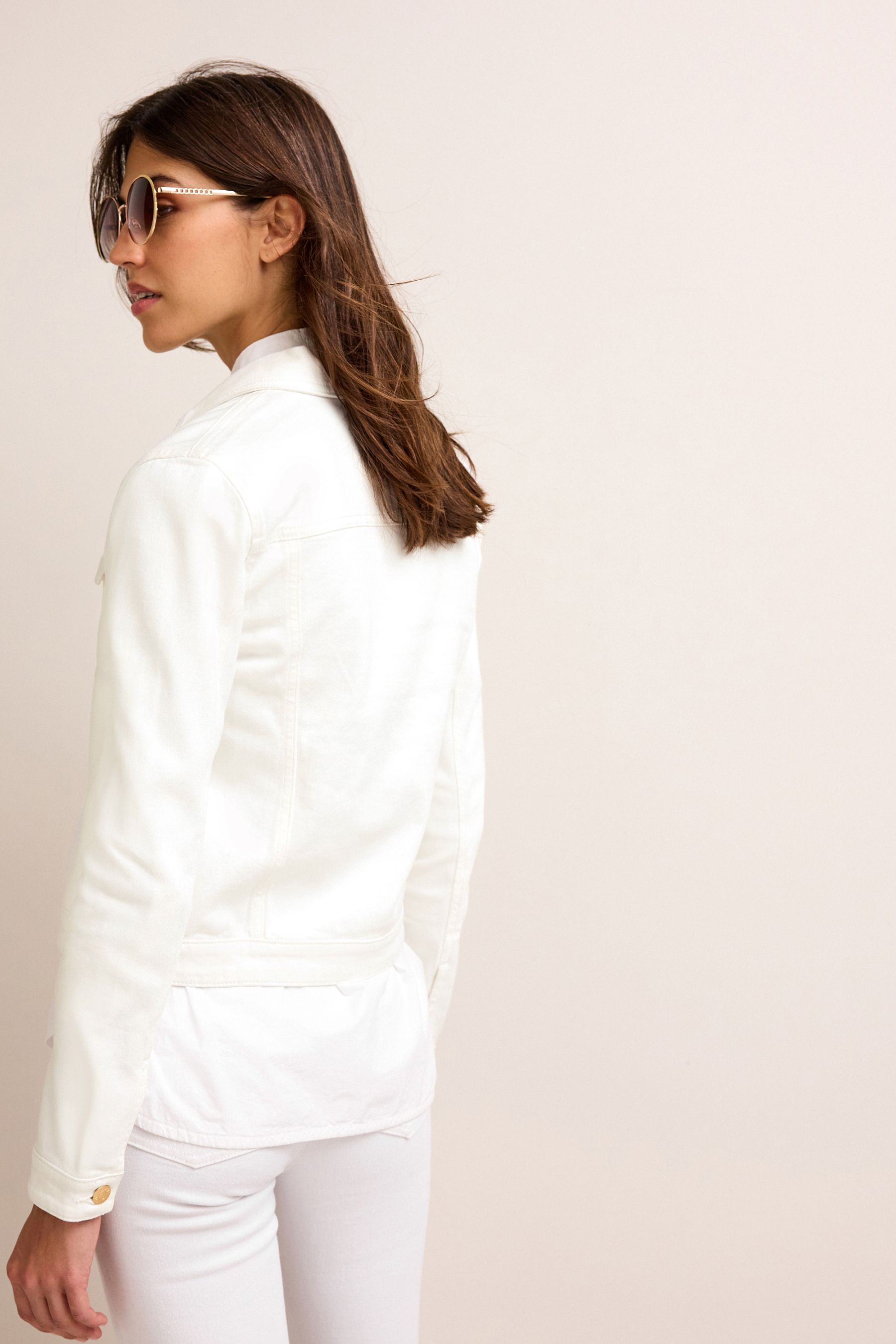 Next white denim jacket discount