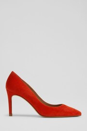 LK Bennett Floret Suede Pointed Toe Courts - Image 1 of 4