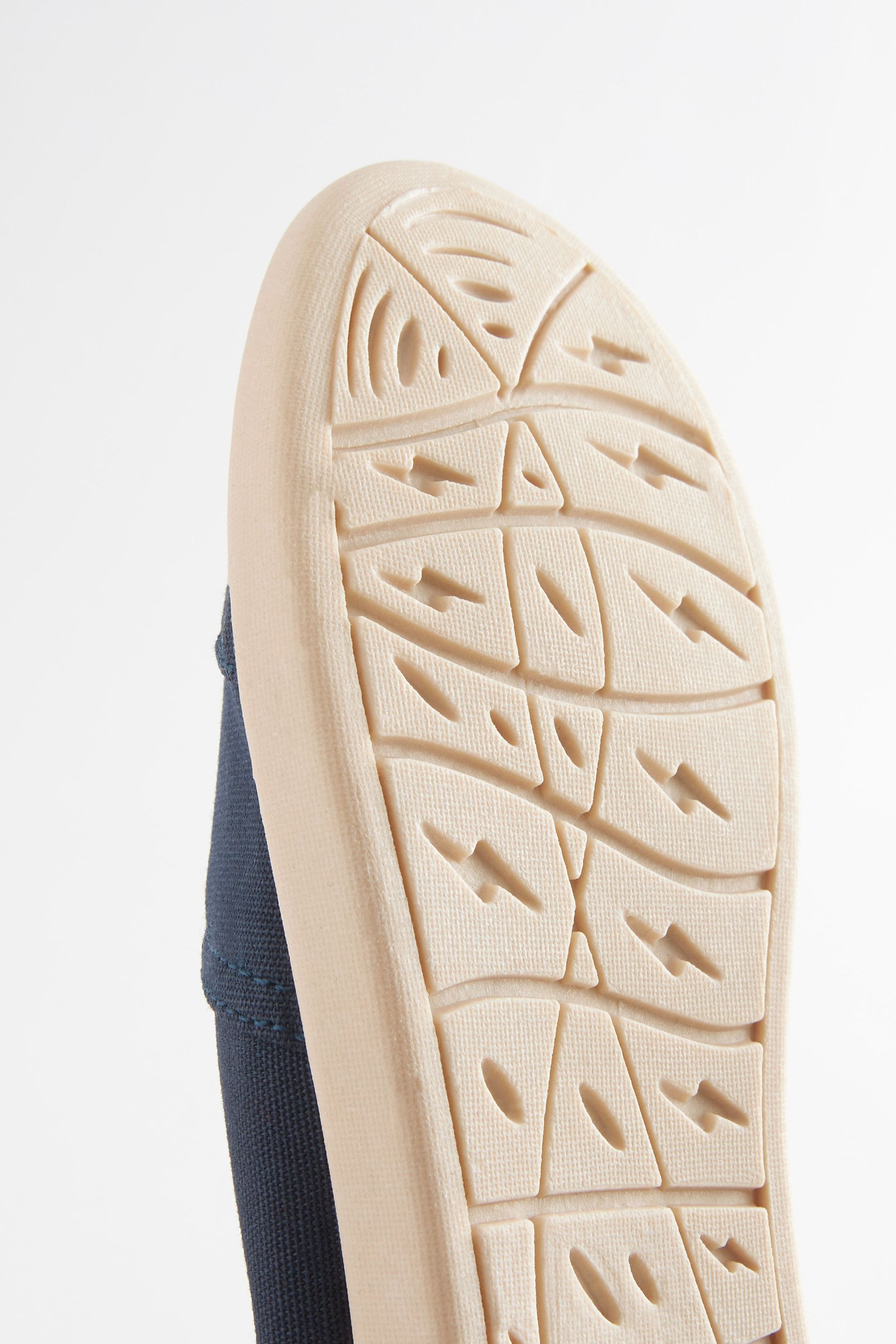 Navy Blue Canvas Slip Ons Shoes