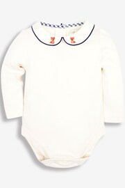 JoJo Maman Bébé Cream Fox Embroidered Collar Body - Image 2 of 2