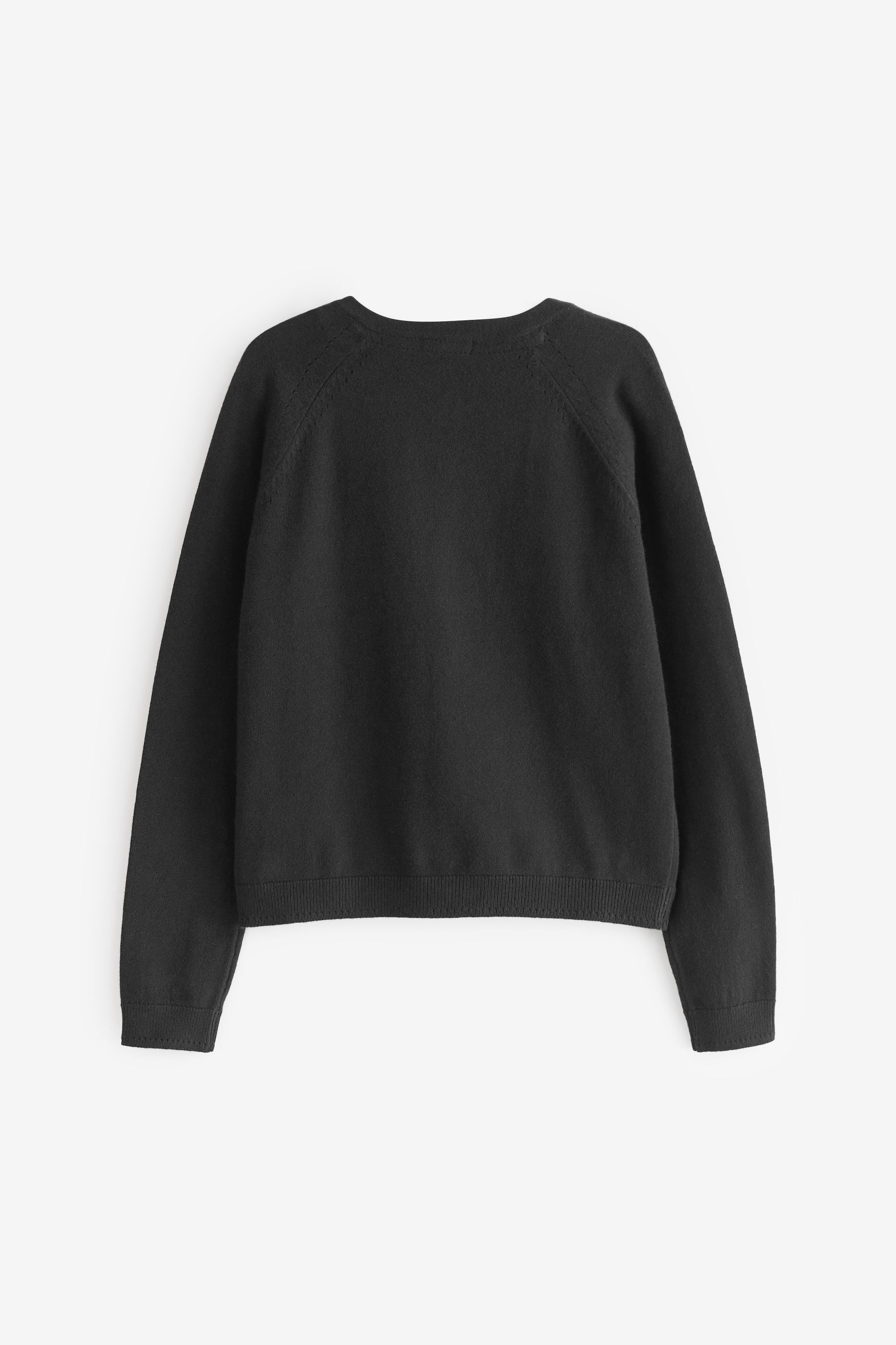 Black Button Up Cardigan 3 16yrs