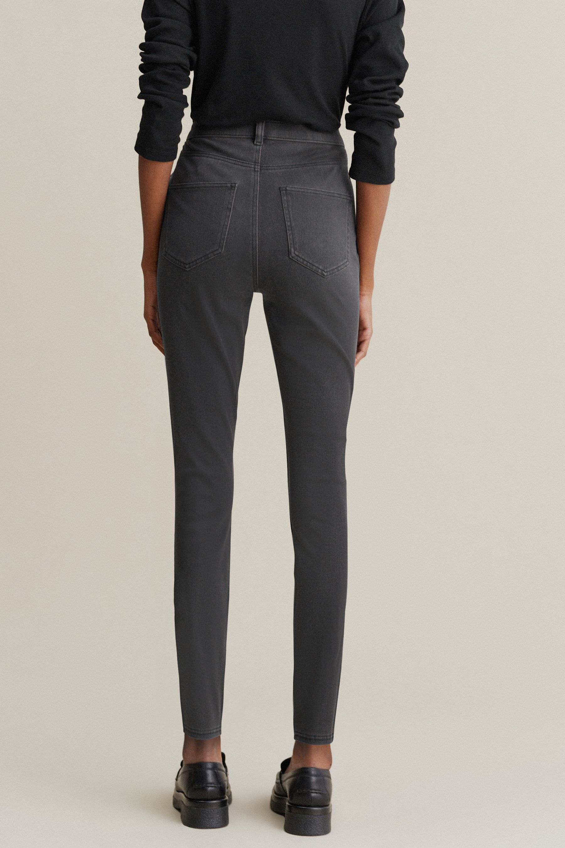 Buy Grey Jersey Denim Leggings from Next Luxembourg