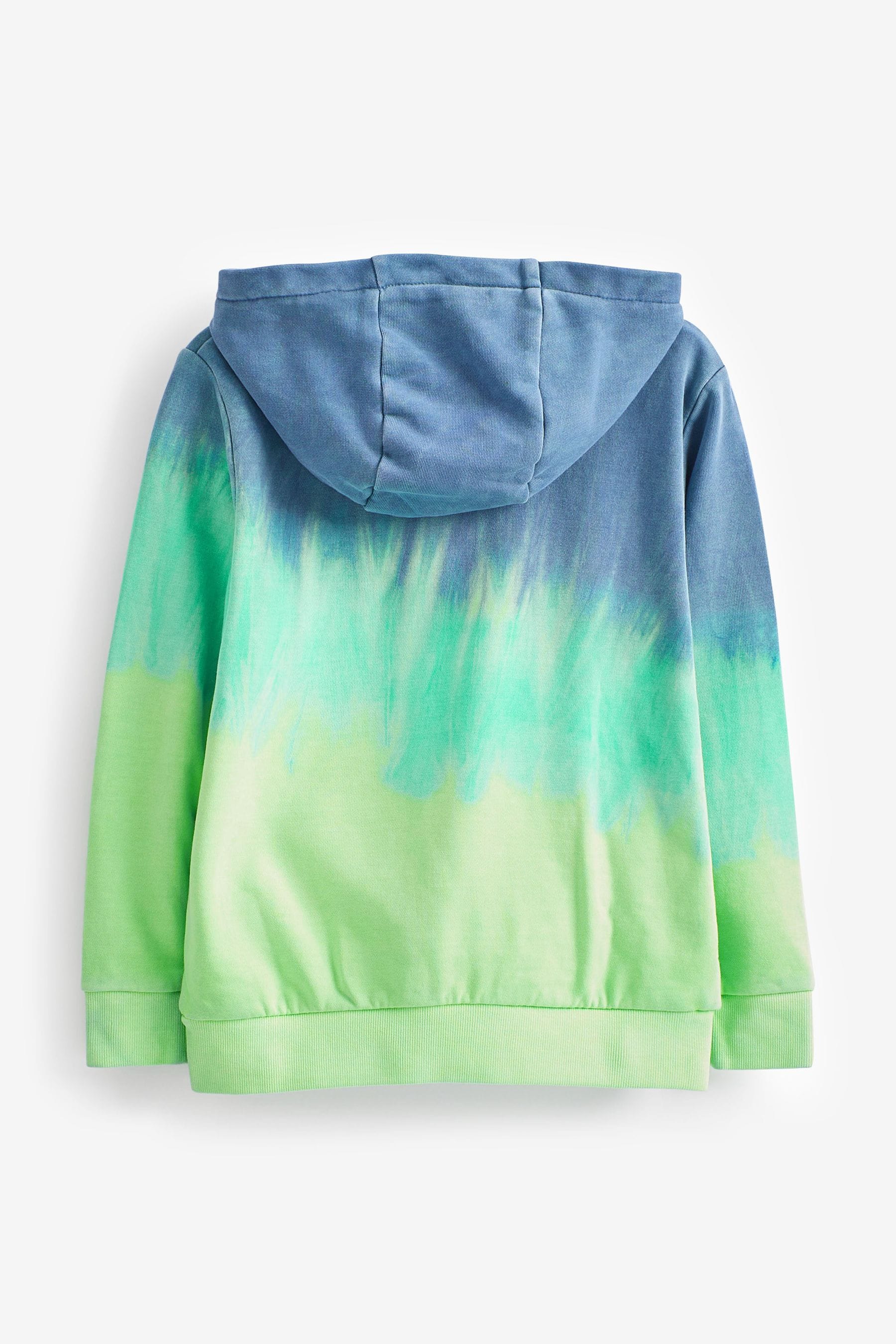 Blue and green tie dye hoodie best sale