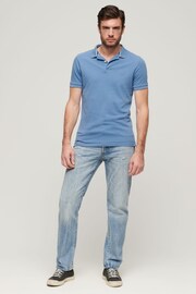 Superdry Blue Superdry Grey Retro Repeat T-Shirt - Image 2 of 7