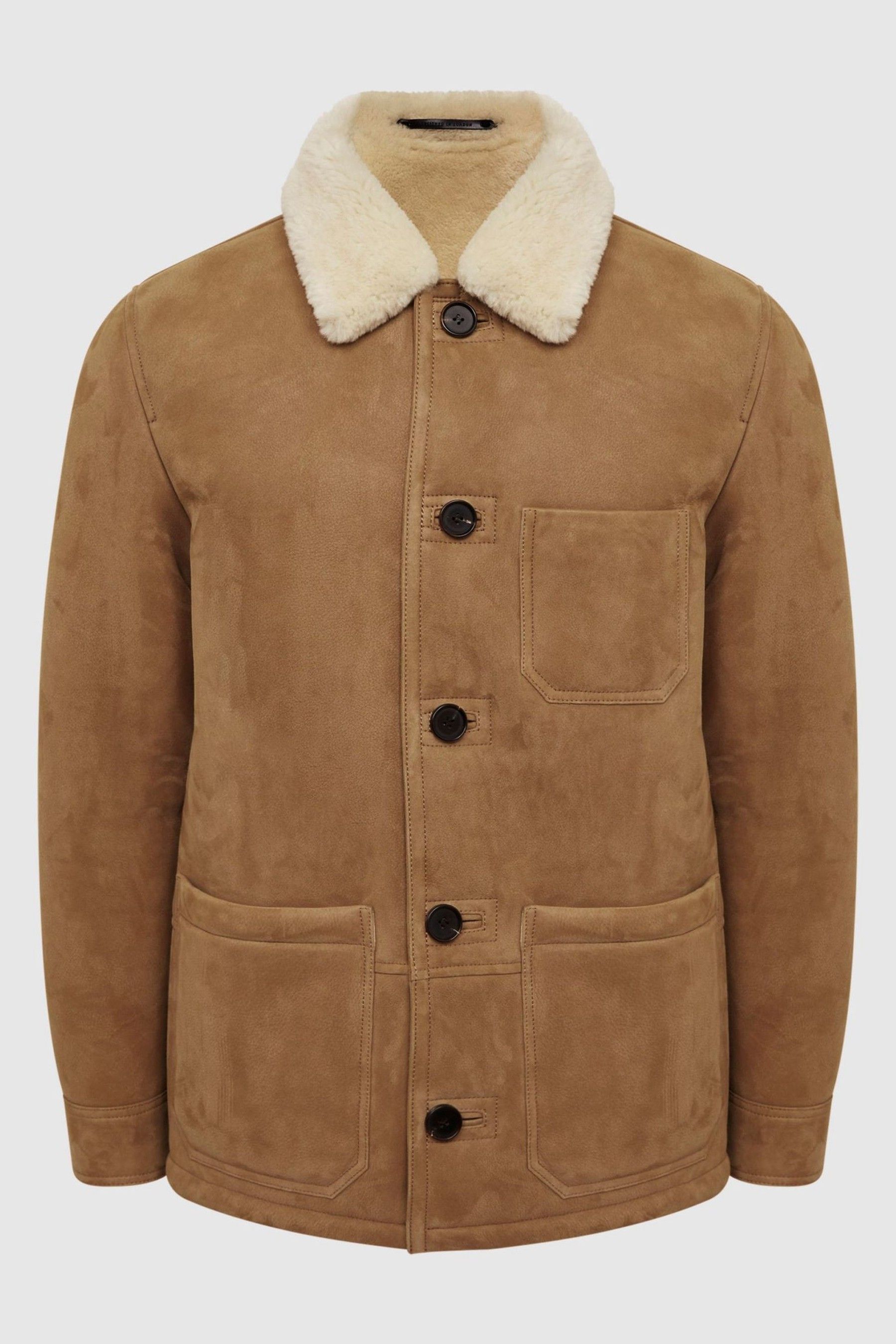 Buy Reiss Camel Marton Shearling Jacket from Next Luxembourg