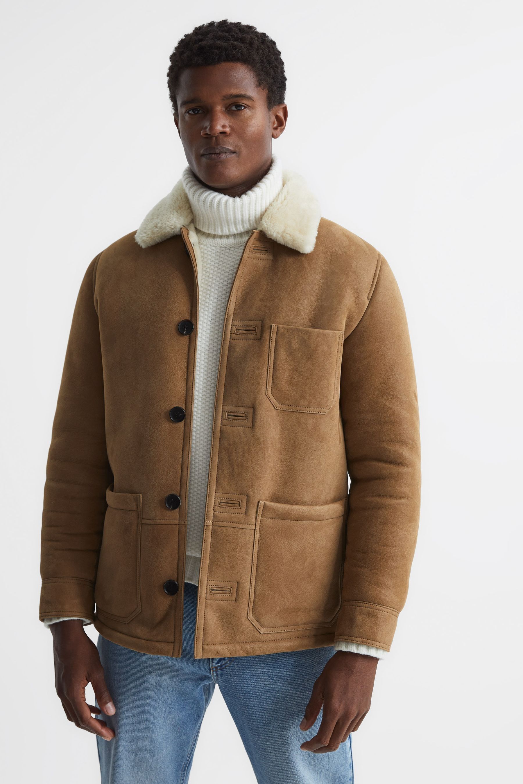 Levi's shearling ranch coat new arrivals