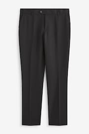 Black Tailored Machine Washable Plain Front Smart Trousers - Image 7 of 10