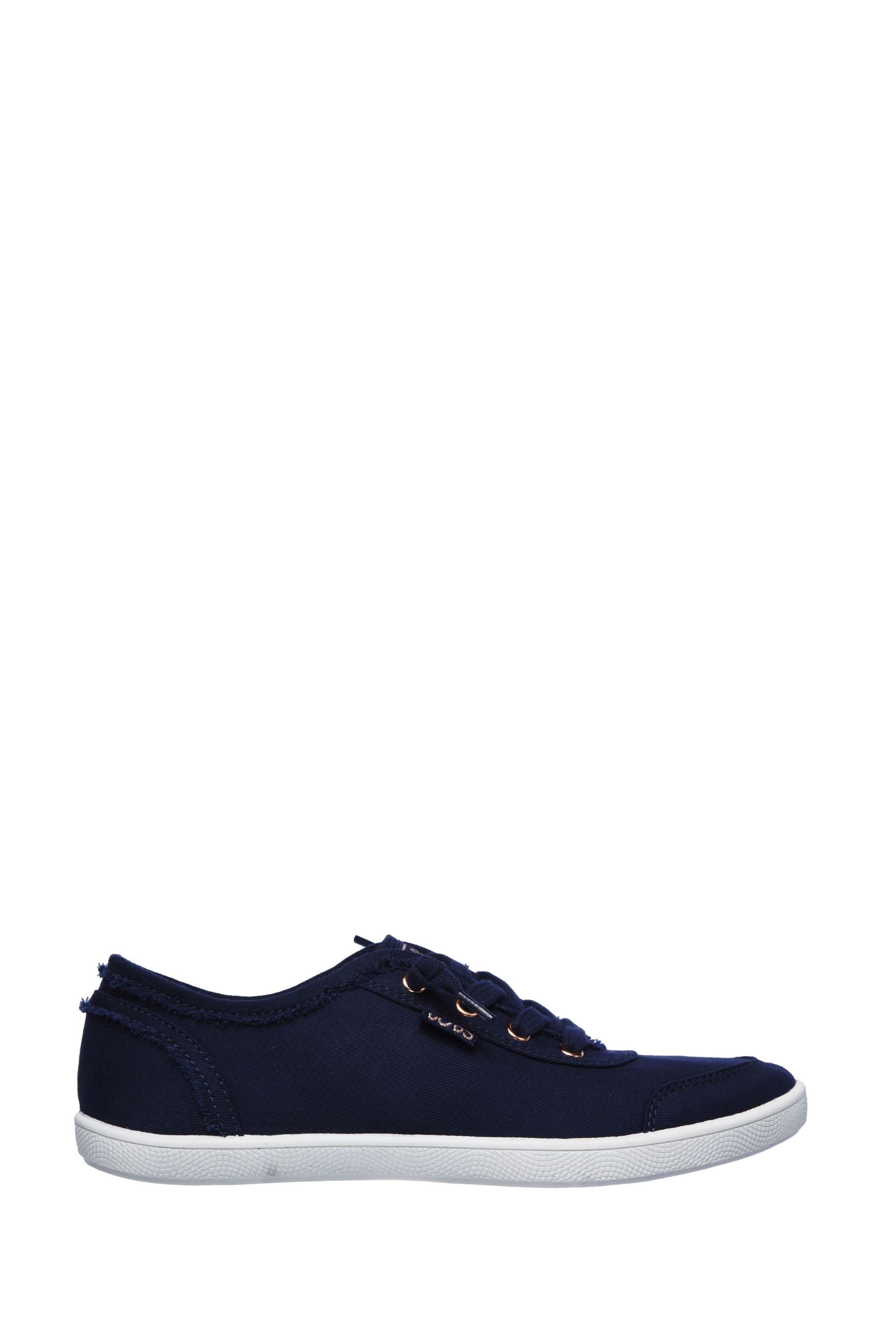 Skechers womens navy trainers hot sale