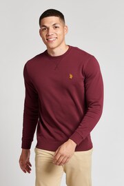 U.S. Polo Assn. Windsor Wine Core FT Crew Sweatshirt - Image 1 of 6