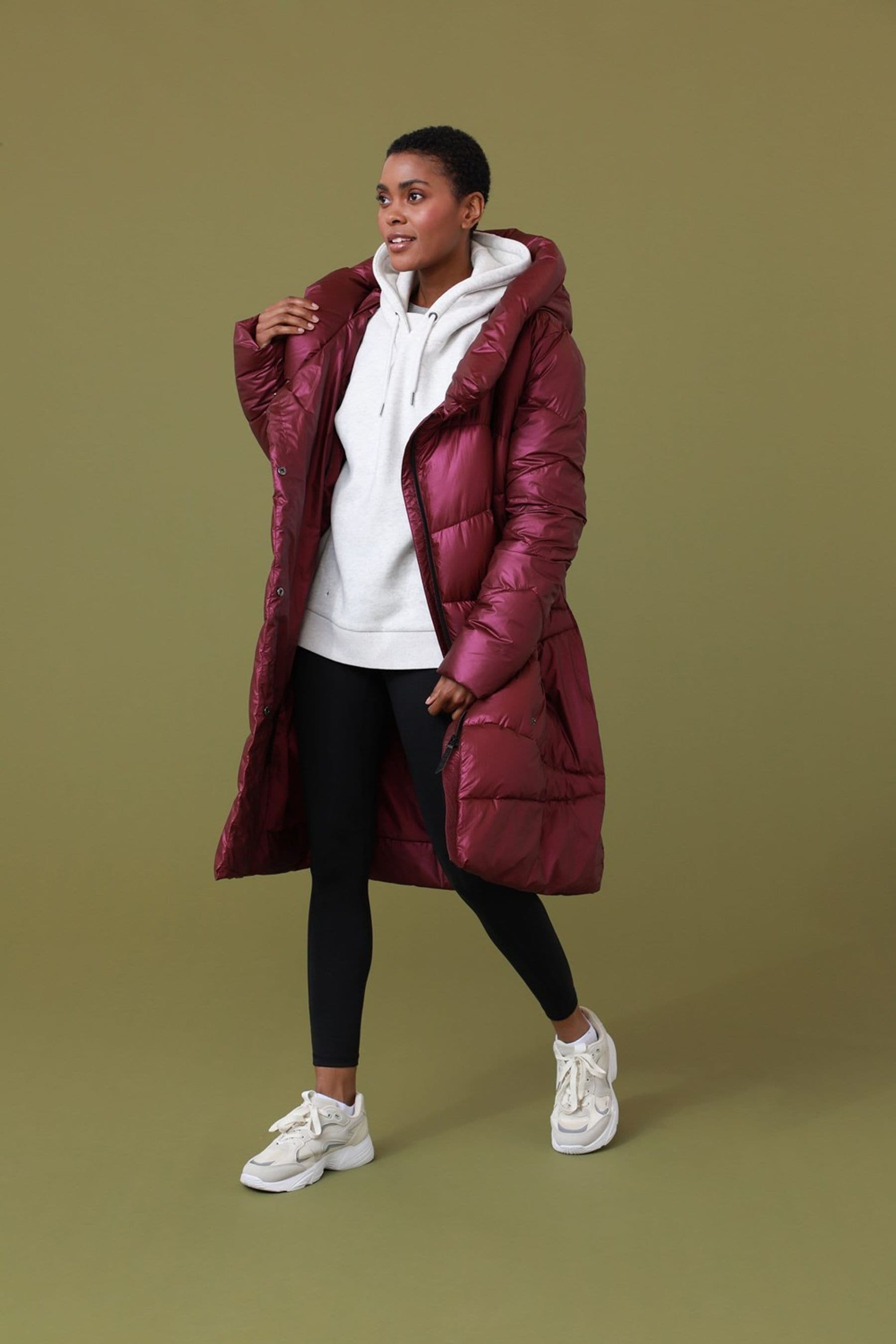 Buy Active People Womens Berry Pink Weather Storm Padded Coat from Next Luxembourg