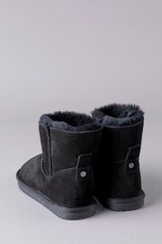 Lakeland Leather Black Ladies Sheepskin Boots Slippers - Image 3 of 5