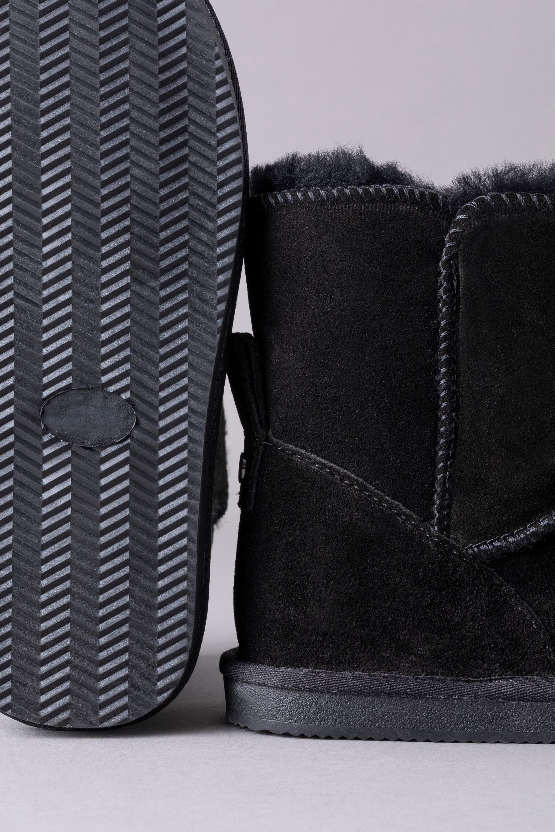 Buy Lakeland Leather Black Ladies Sheepskin Boots Slippers from the Next UK online shop